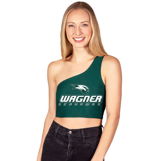 Wagner Green One Shoulder Top