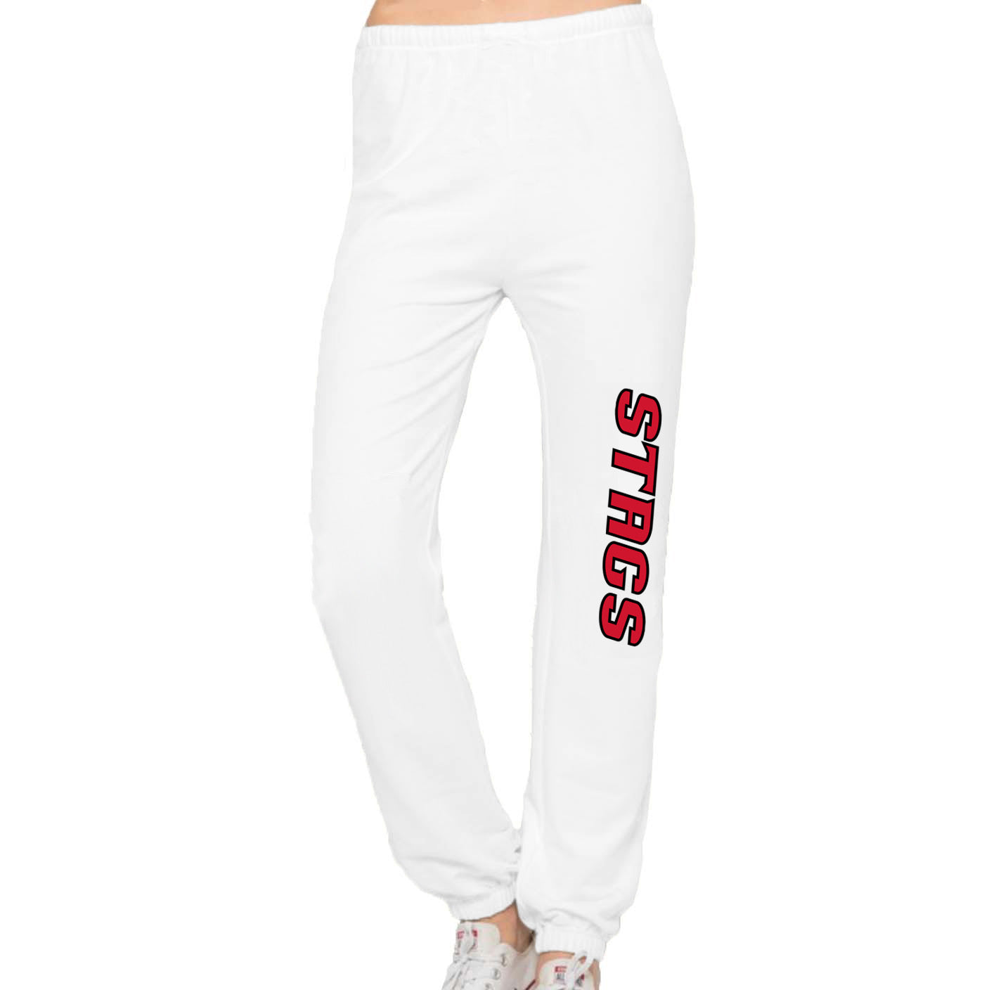 Fairfield Stags White Joggers