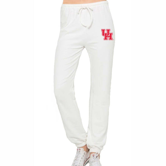 University of Houston White Joggers