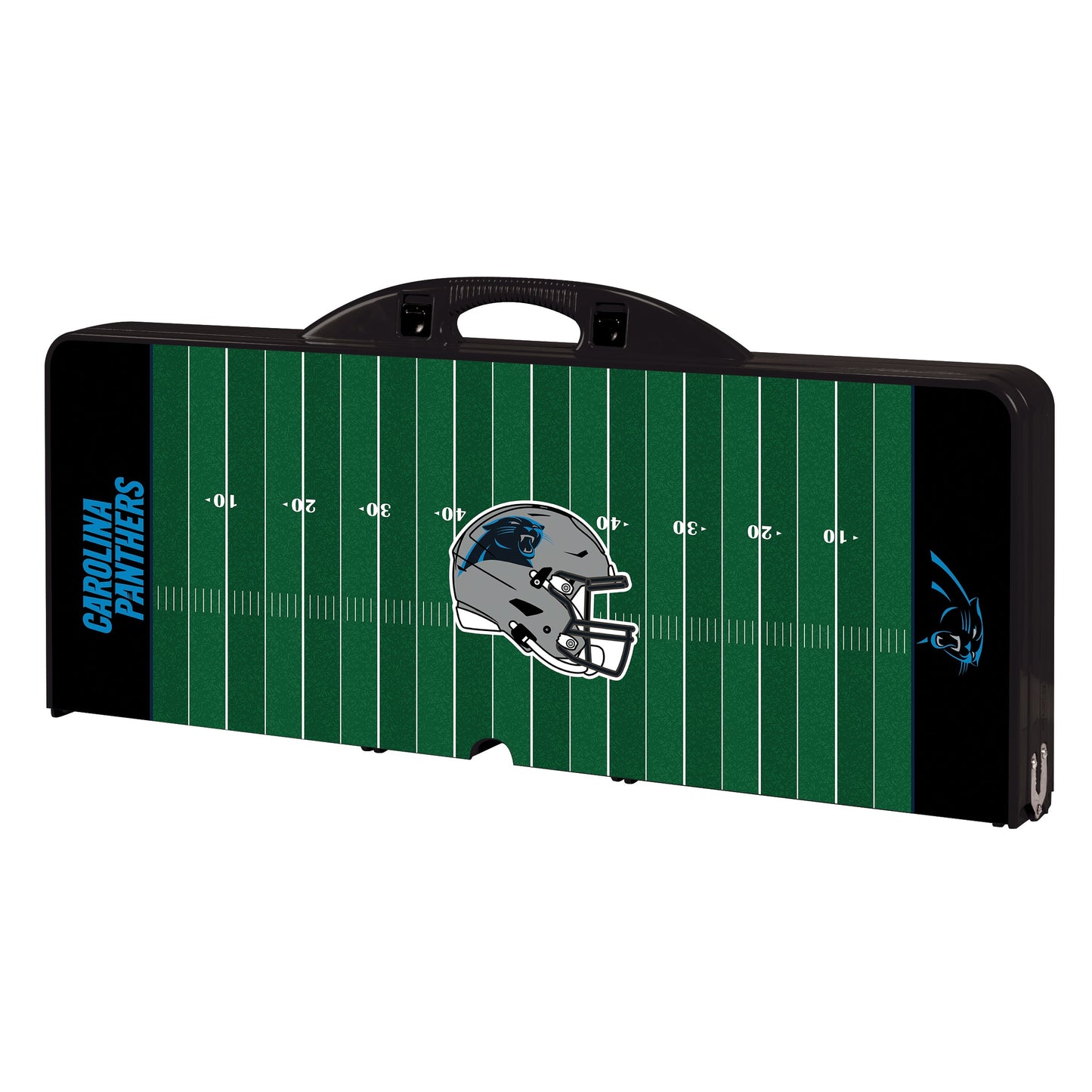 Carolina Panthers Football Field - Picnic Table Portable Folding Table with Seats
