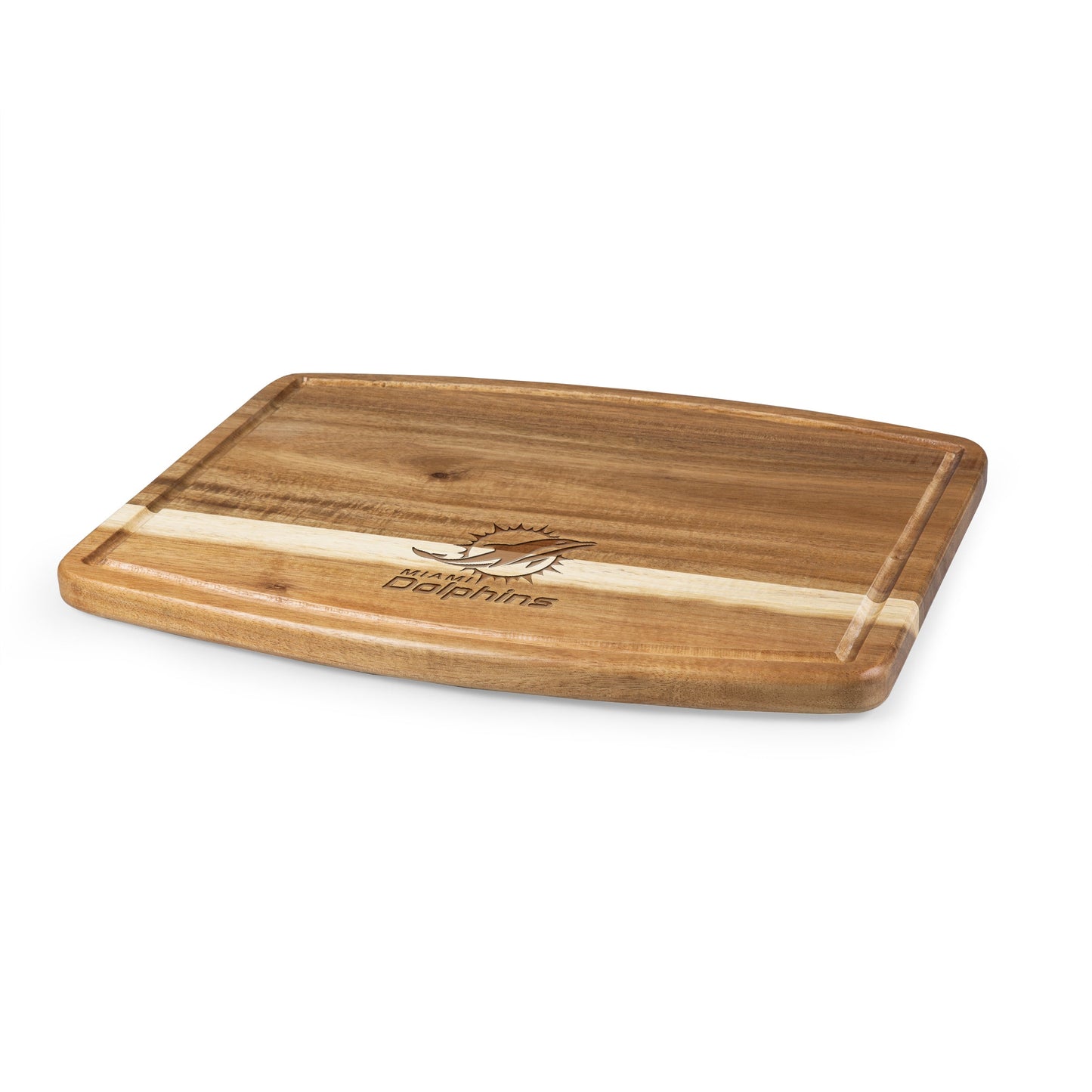 Miami Dolphins - Ovale Acacia Cutting Board