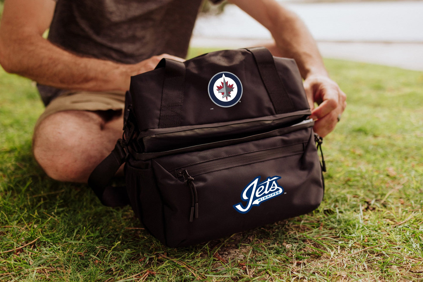 Winnipeg Jets - Tarana Recycled Lunch Bag Cooler with Utensils
