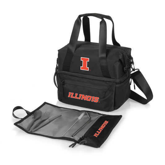 Illinois Fighting Illini - Tarana Recycled Lunch Bag Cooler with Utensils