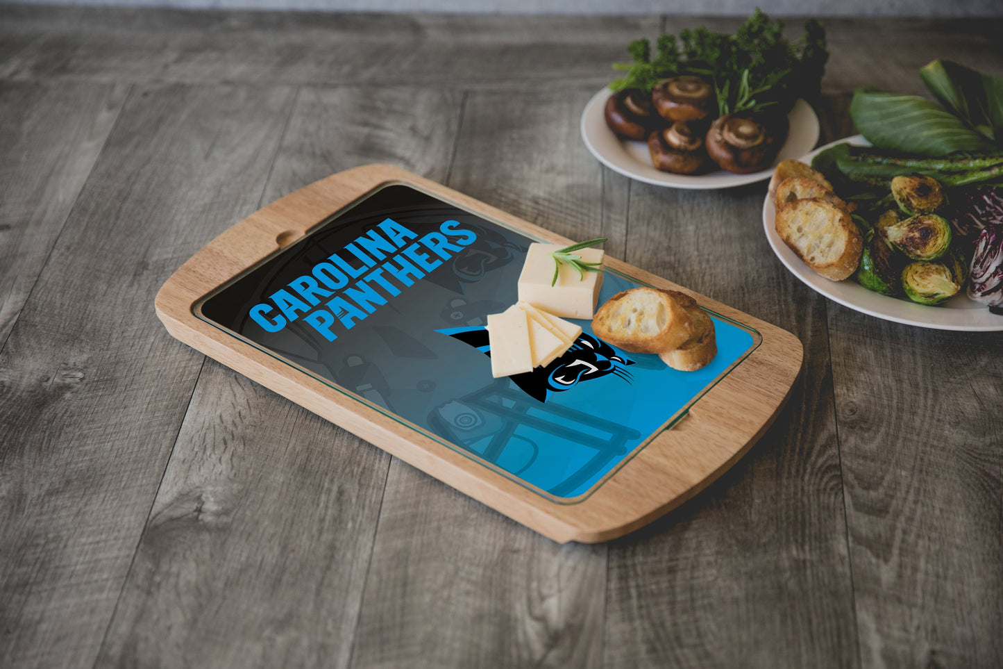 Carolina Panthers - Billboard Glass Top Serving Tray