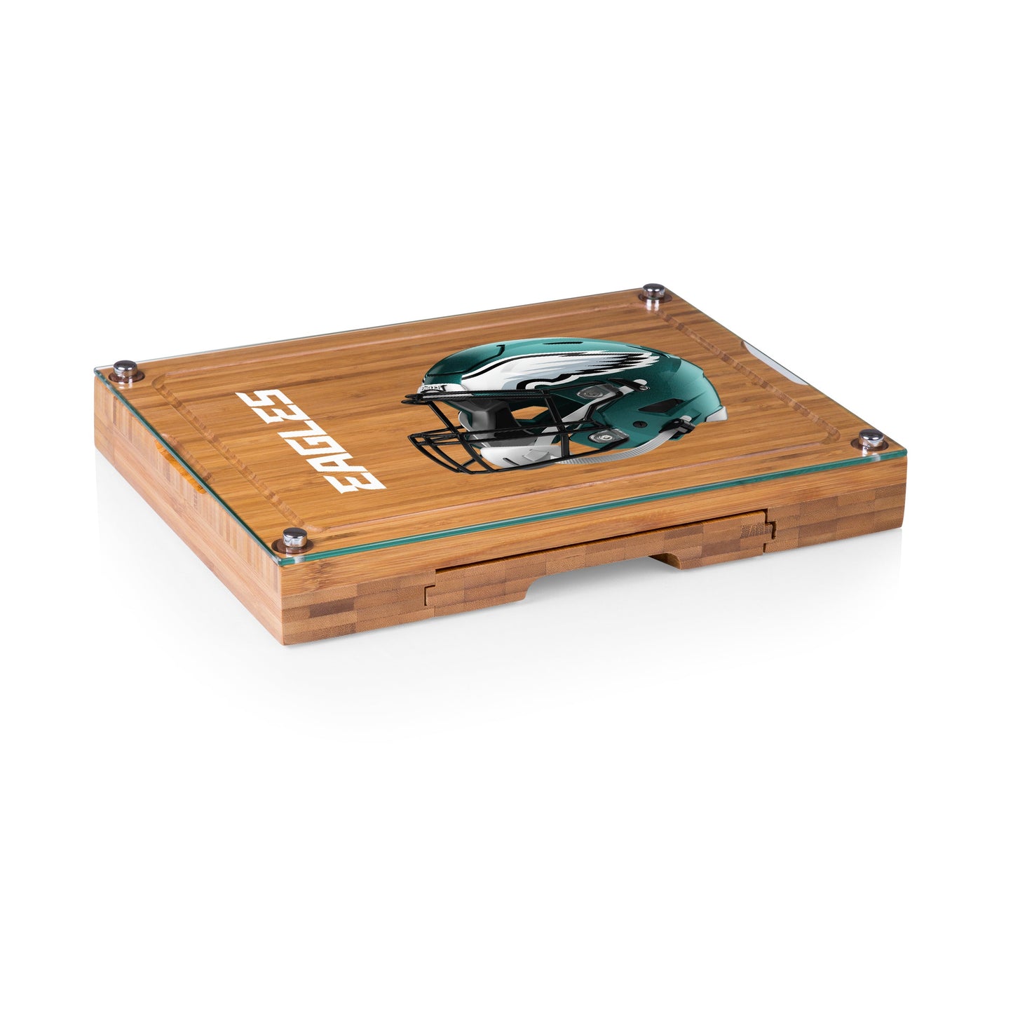 Philadelphia Eagles - Concerto Glass Top Cheese Cutting Board & Tools Set