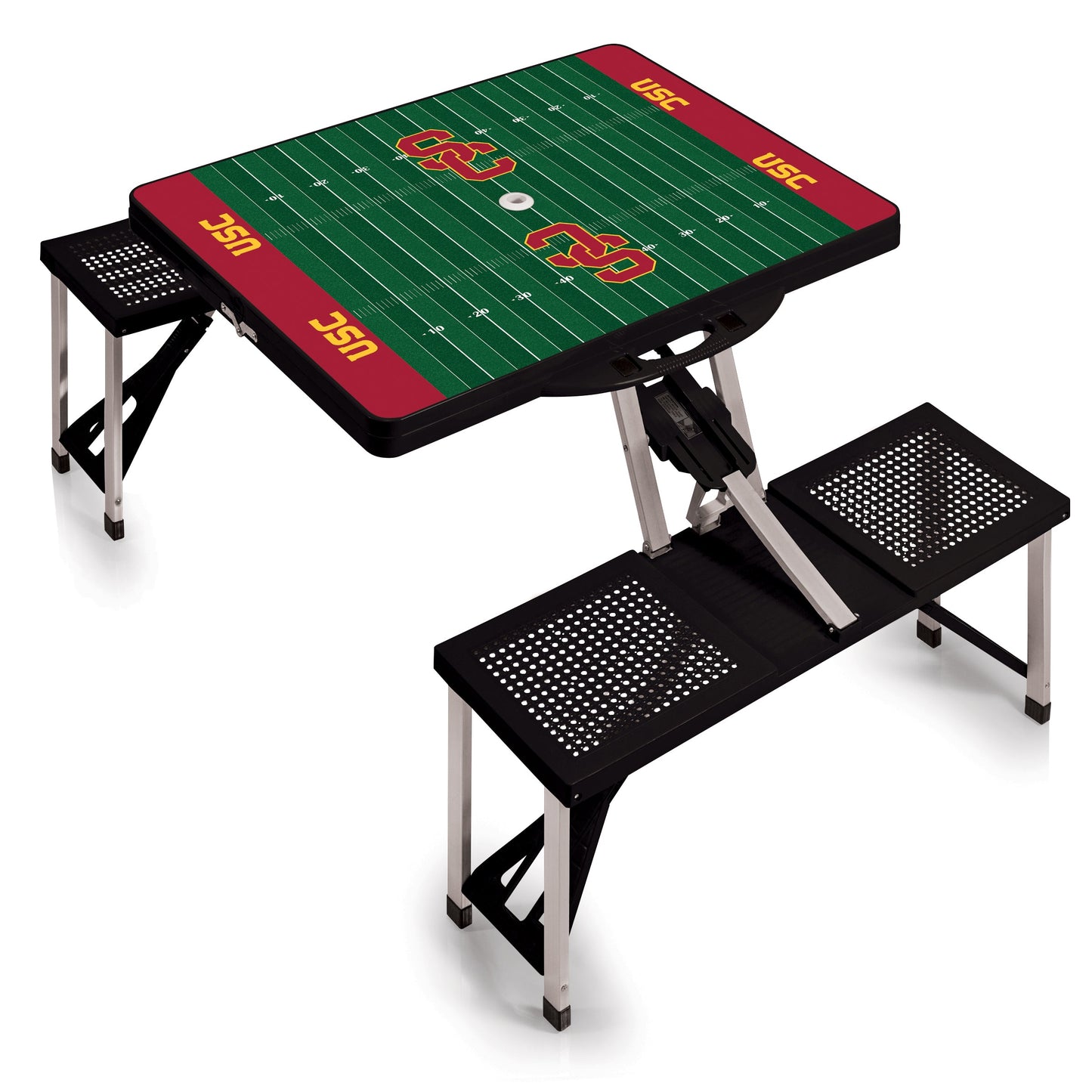 USC Trojans - Picnic Table Portable Folding Table with Seats