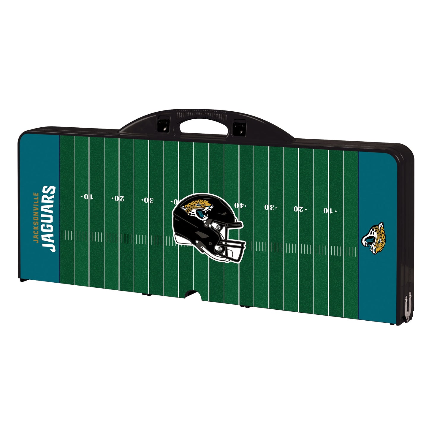 Jacksonville Jaguars Football Field - Picnic Table Portable Folding Table with Seats