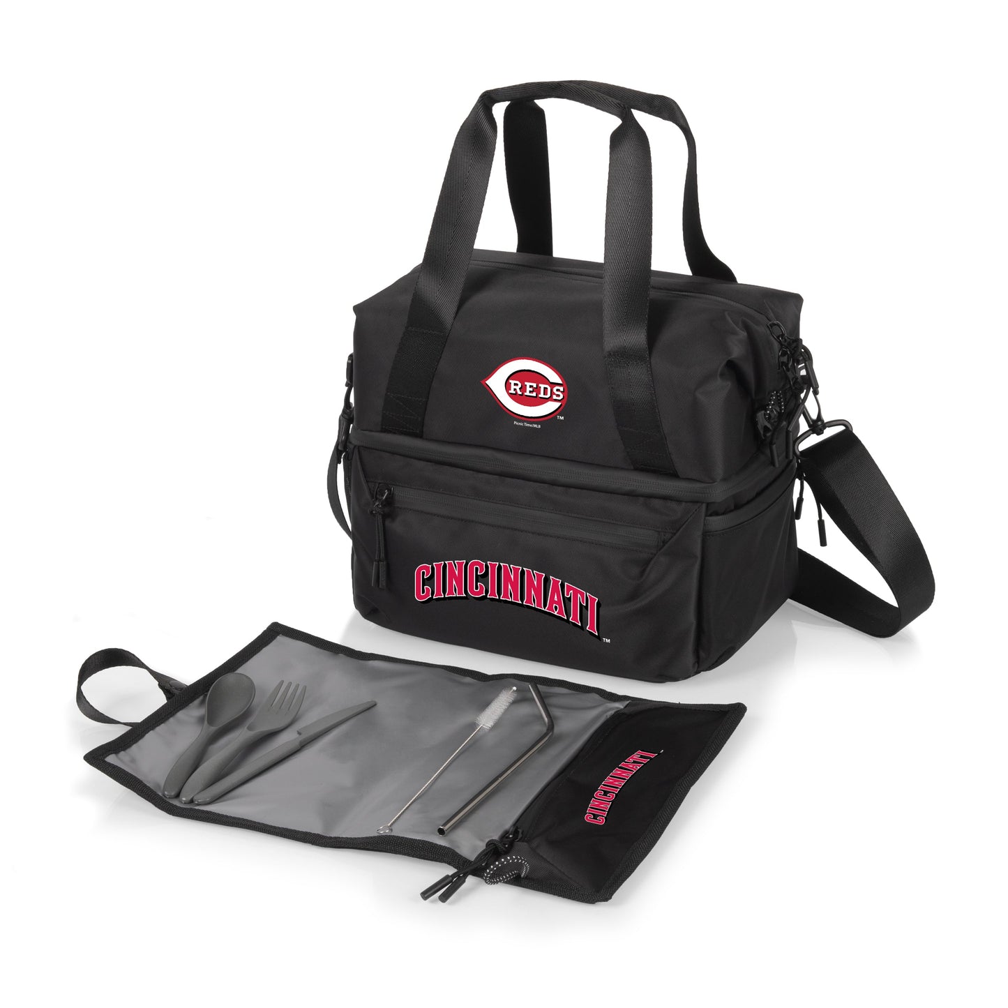 Cincinnati Reds - Tarana Recycled Lunch Bag Cooler with Utensils
